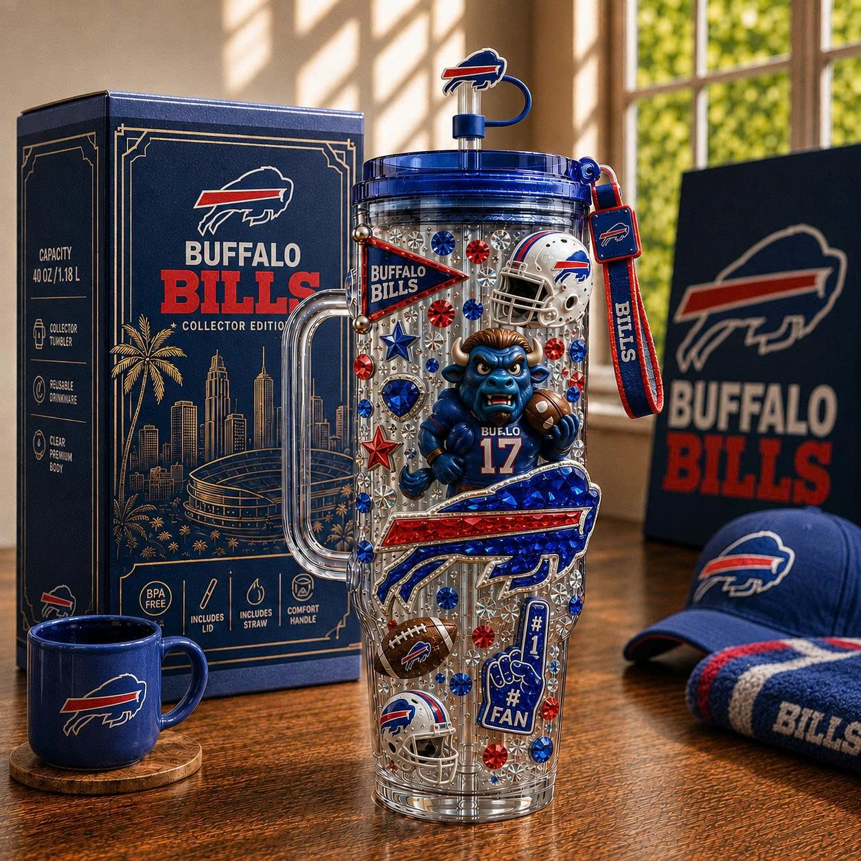 BFBL 40oz Tumbler With Handle NHVH