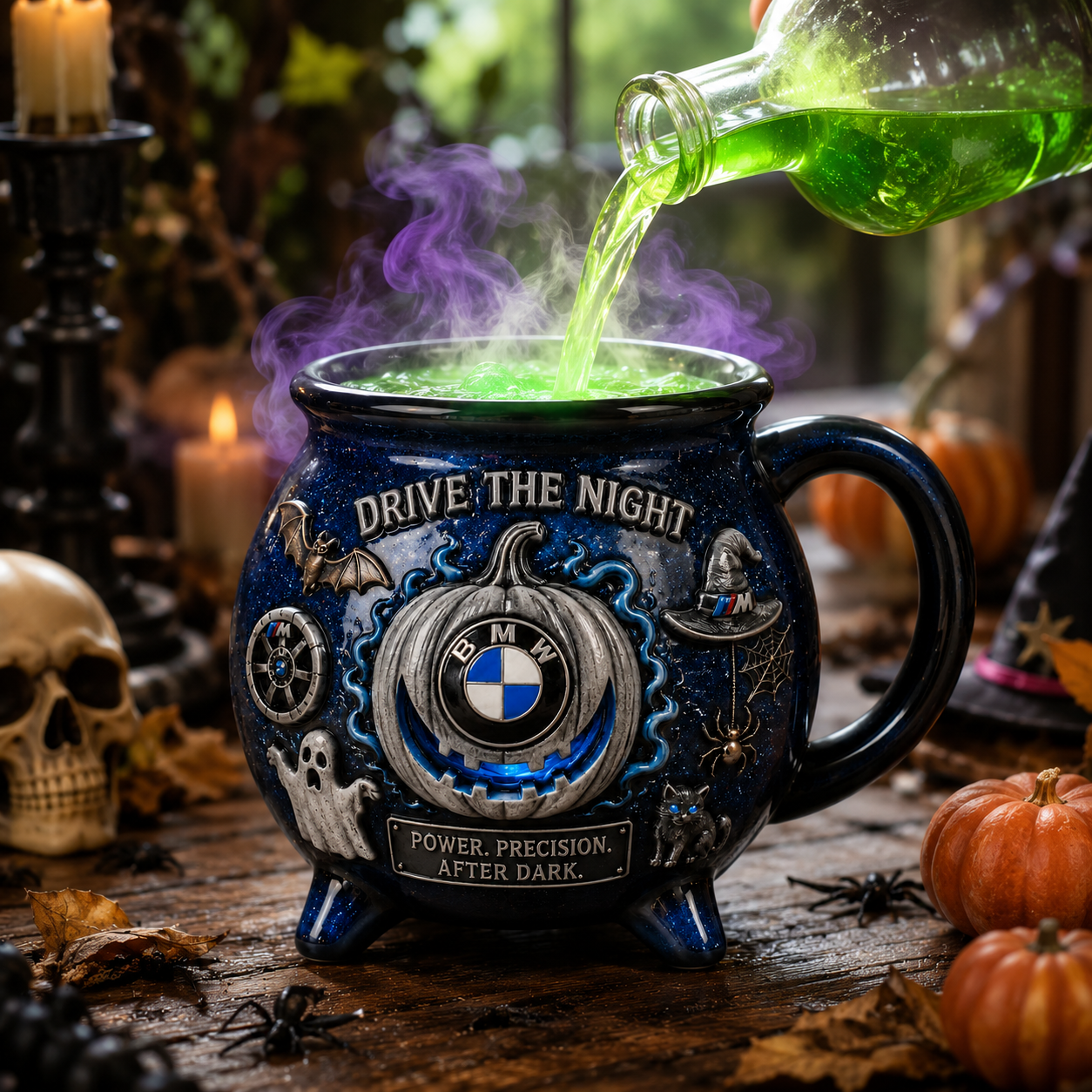 Premium BW Witch Cauldron Mug NPL
