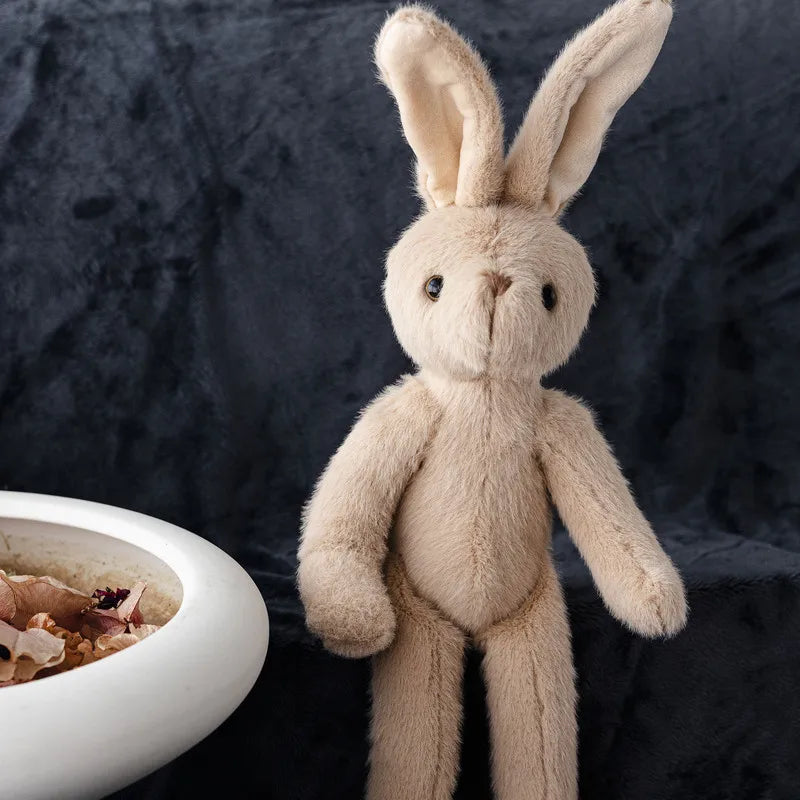 Plush Bunny Rabbit Gift For Her - Soft Huggable Christmas, New Year & Birthday Present For Girlfriend, Cute Keepsake